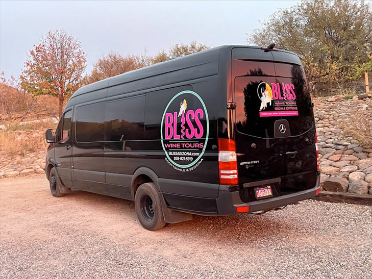 Bliss Wine Tours Sprinter Van