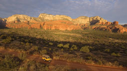 Sunset jeep tour in the red rocks