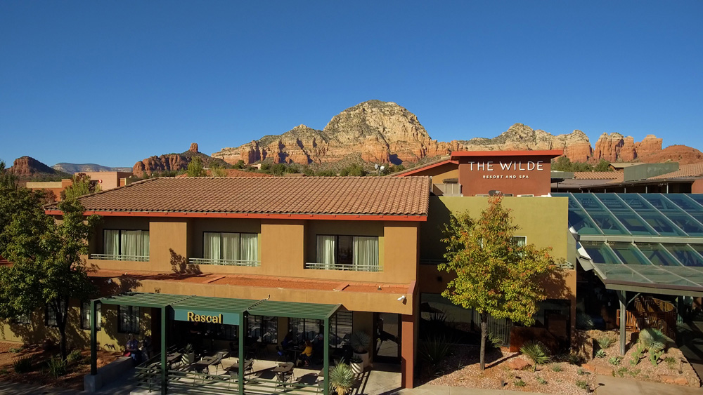 Aerial view of Rascal at the Wilde Resort in West Sedona