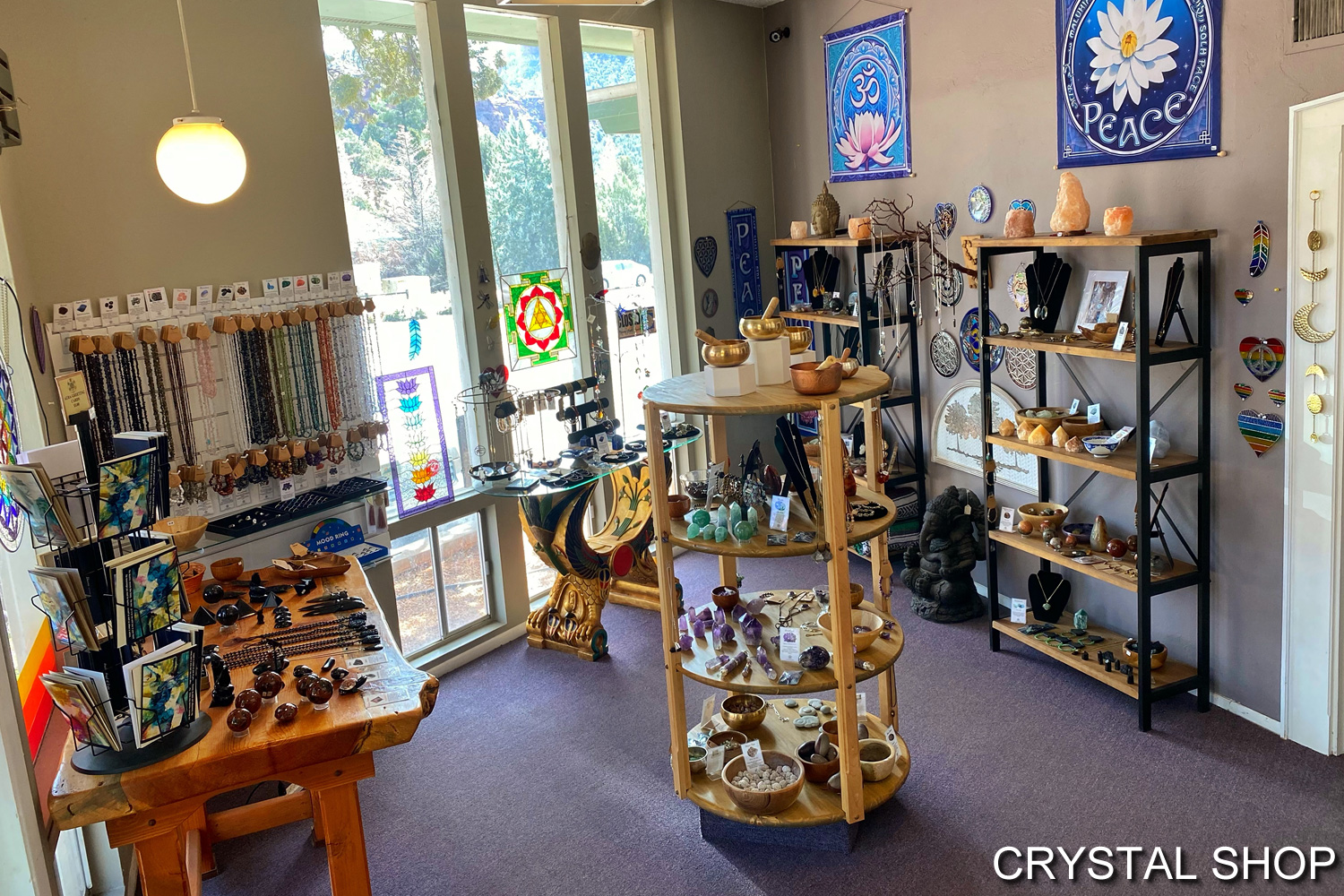 Crystal shop at Sacred Elements of Sedona